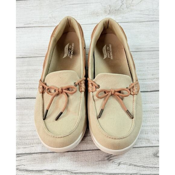 Skechers ArchFit Uplift Shoreline Boat Slip On Shoes Tan Size 10 - Picture 5 of 8